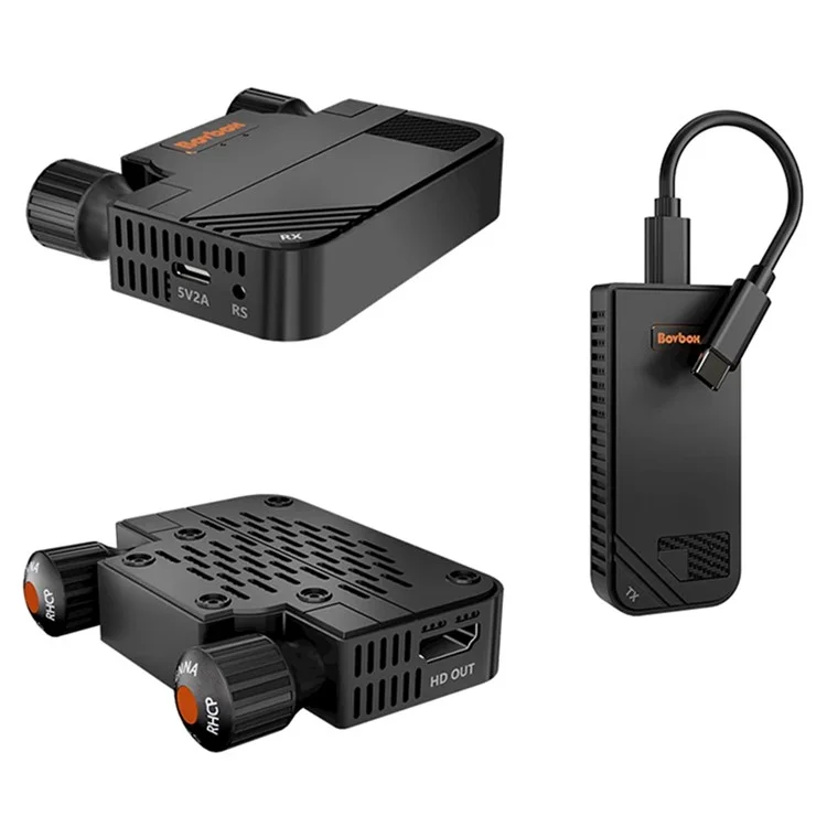 BOVBOX 091-TC USB-C Drahtloser Sender und Empfänger Video-Verlängerung für Telefon / Computer / Projektor - US-Stecker