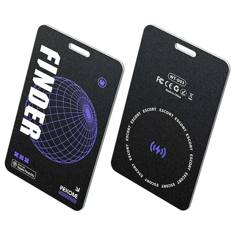 WEKOME WT-D03 Huthur Tarjeta Inteligente de Seguimiento Global con Localizador Anti-Pérdida Estilo Tarjeta, Resistente al Agua IP68