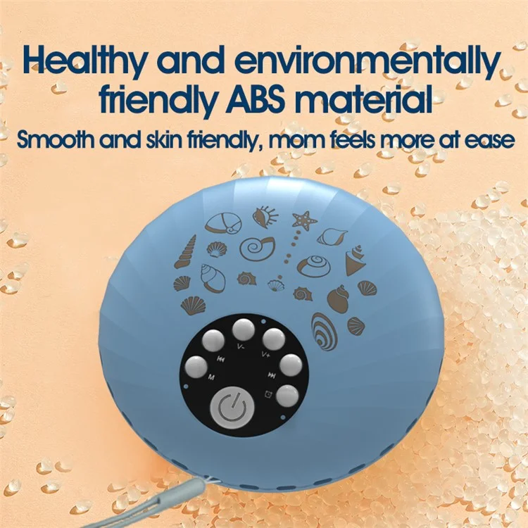 A1 Shell Design Baby Night Light Rechargeable White Noise Sleep Aid Machine - Blue