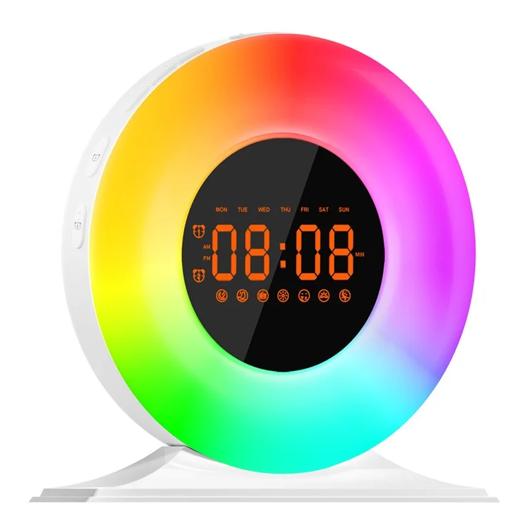 SH05 Intelligent Sleep Aid Device White Noise Machine Smart Wake-Up Light Breathing Night Light - US Plug