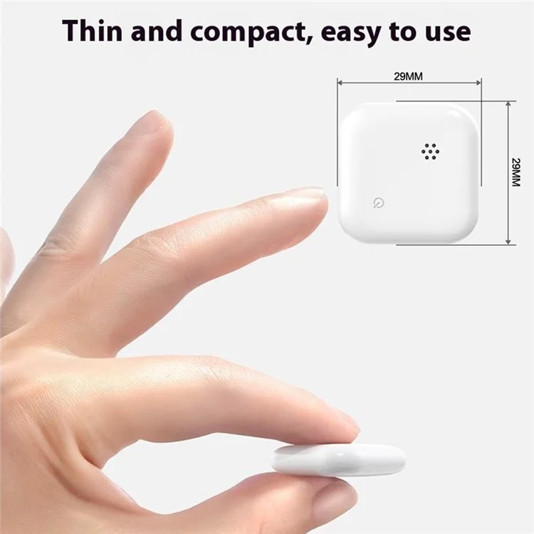 Localizador Inteligente F2 para Apple, Rastreador Global Portátil para Carteira e Chaves - Rosa