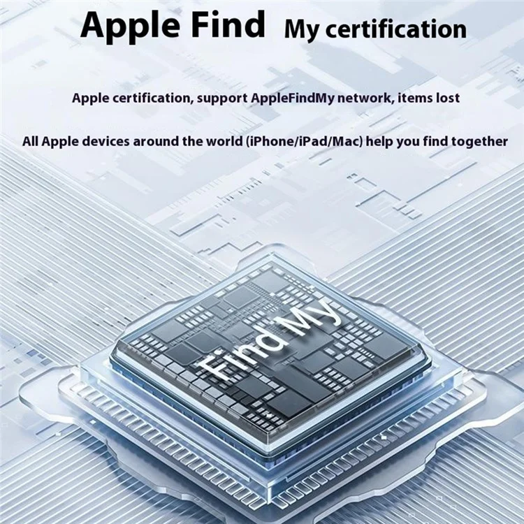 Localizador Inteligente F2 para Apple, Rastreador Global Portátil para Carteira e Chaves - Rosa