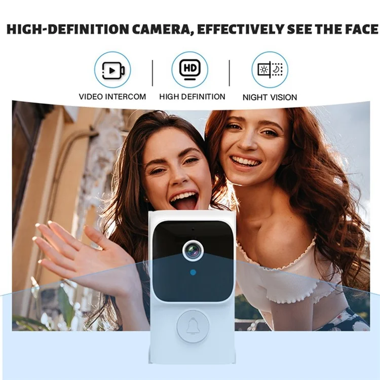Y8-KP1 Trasmissione 2,4G Videocitofono da 3,5 pollici con schermo IPS, Audio Bidirezionale, Visione Notturna e Video HD per la Sicurezza Domestica - Bianco