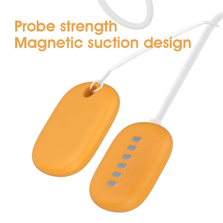 H-01A Magnetic Bettwetting Sensor Monitor for Kids Wired Night Pee Alarm with Sound and Vibration - Orange