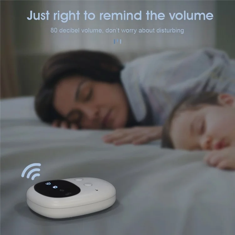 TXQ-02 Allarme Anti-Bagnamento Wireless Staccabile per Neonati / Anziani 3 Modi Sensore Notturno per Urina (Con Schermo Nero)