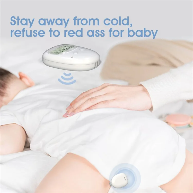 TXQ-01 Wireless Detachable Bedwetting Alarm for Infants  /  Elderly 3 Modes Nighttime Urine Sensor (With Display Screen)