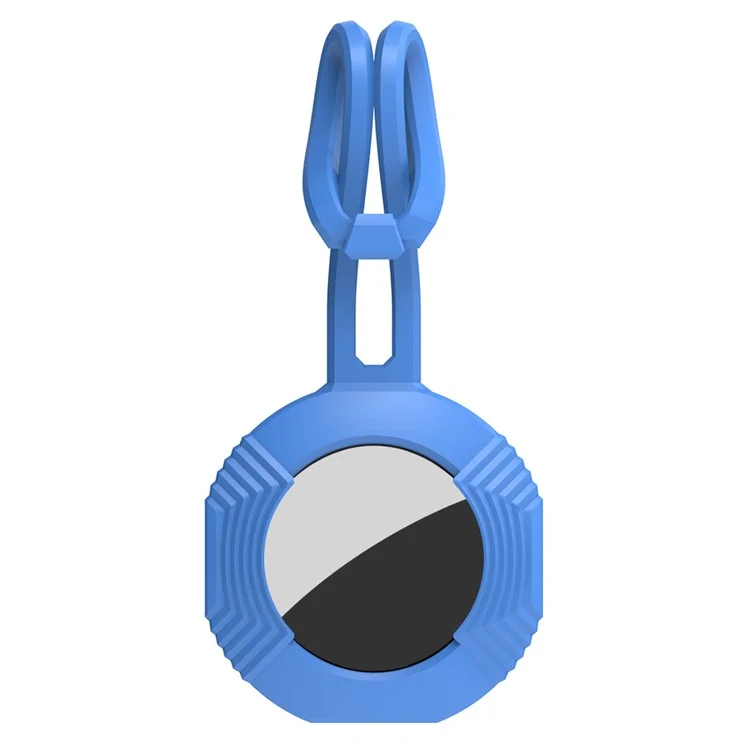 AHASTYLE PT164 Silikonhülle für AirTag-Tracker mit Fallschutz und Schlüsselband - Blau