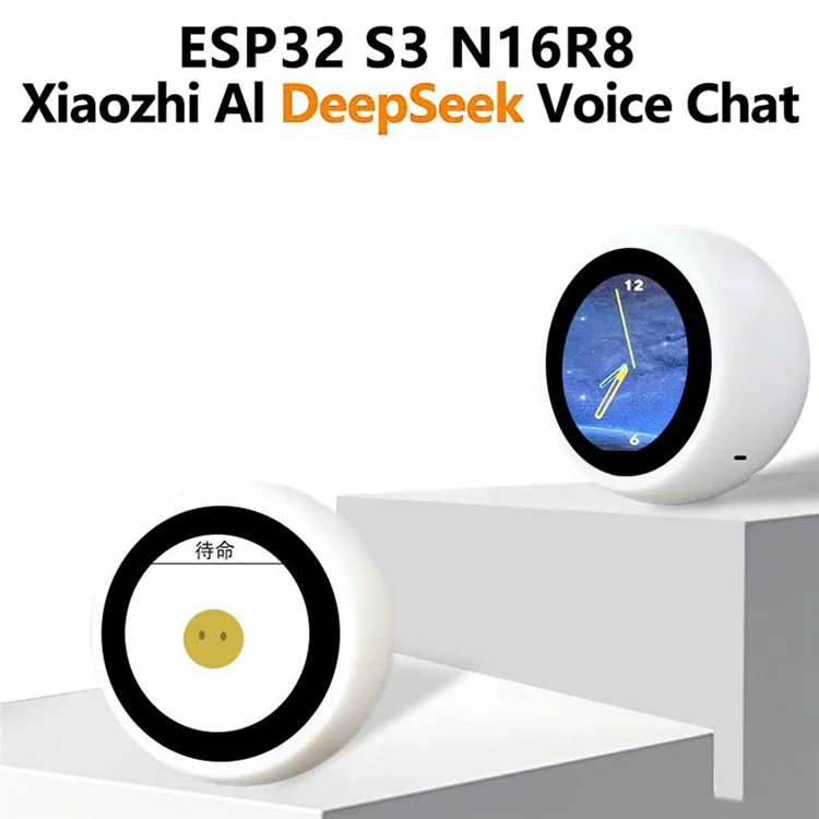 Scheda di Sviluppo Deepseek ESP32-S3 N16R8 per Chat Vocale AI con Display LCD da 1,28 Pollici Assistente Intelligente