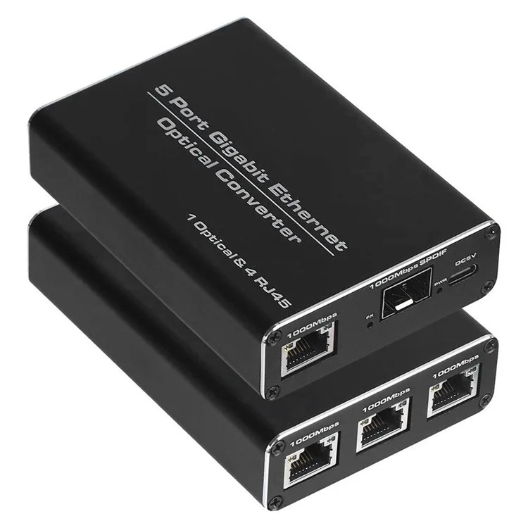 HW6 1 Fibra 4 Ethernet Modulo Transceiver Gigabit SFP con Trasmissione TX / RX 1.25G Modalità Singola su Fibra Singola Adattatore