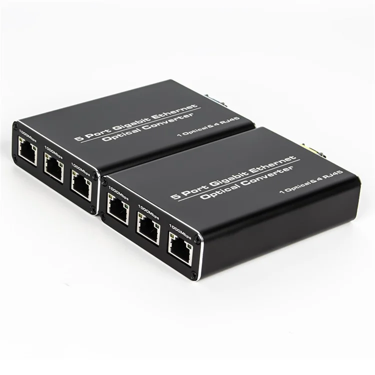 HW6 1 Fibra 4 Ethernet Modulo Transceiver Gigabit SFP con Trasmissione TX / RX 1.25G Modalità Singola su Fibra Singola Adattatore