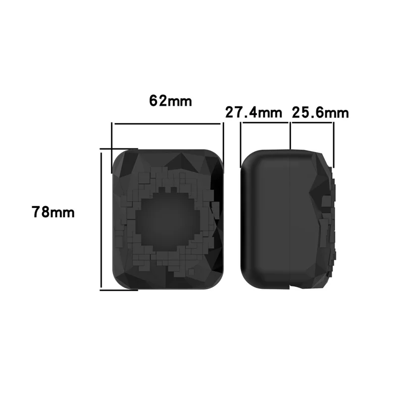 For Bitzee Magicals Interactive Toy Silicone Protective Case Electronic Pet Machine Shock Absorption Dust Proof Cover with Lanyard - Black