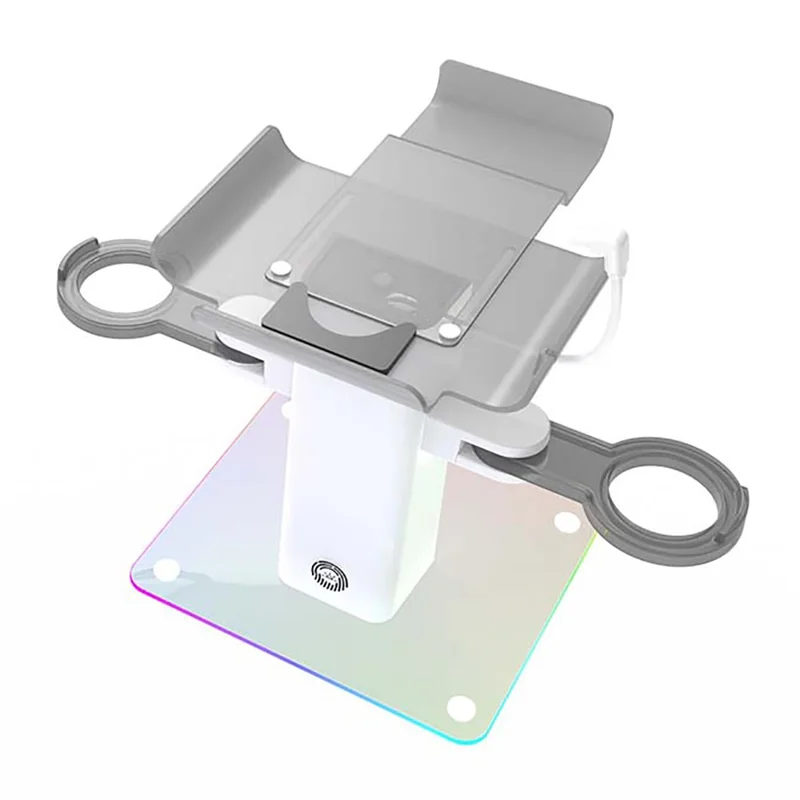 Aufbewahrungsständer für Meta Quest 3S / Quest 3 / Quest 2 VR-Headset Ladestation Controller Desktop-Organizer - Weiß