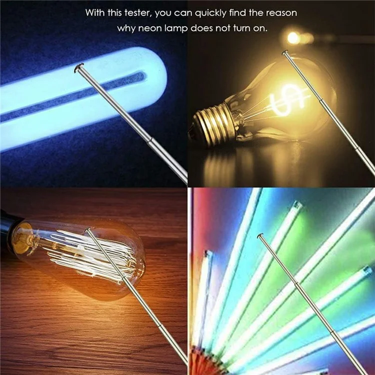 TS-990 LED Neon Light Tester Multifunctional Tube Detector for T4 T5 Lamps  /  Leakage Checker  /  Color Discriminator