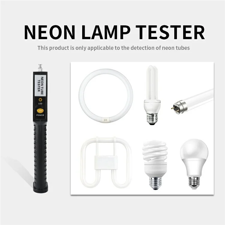TS-990 LED Neon Light Tester Multifunctional Tube Detector for T4 T5 Lamps  /  Leakage Checker  /  Color Discriminator