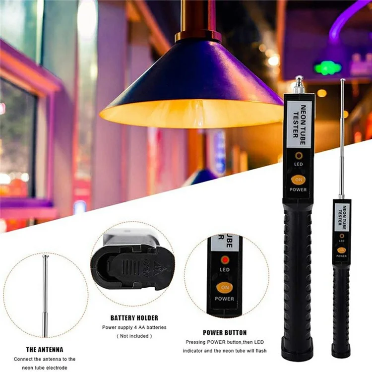 TS-990 LED Neon Light Tester Multifunctional Tube Detector for T4 T5 Lamps  /  Leakage Checker  /  Color Discriminator