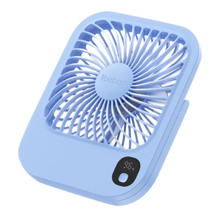 YOOBAO Y-F01P Portable Mini Fan 10000mAh Battery Powered 3 Speed Cooling Fan for Home / Travel Use - Blue