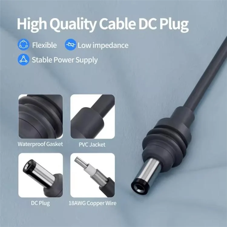 ONTEN SL202 Starlink Adaptador Mini para Carro, Cabo de Energia DC de 3m para Carregador de Cigarro