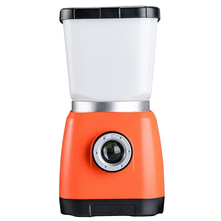 RD269 Multifunction Hand Crank Camping Lantern 3W LED Flashlight Emergency Phone Charger - Orange