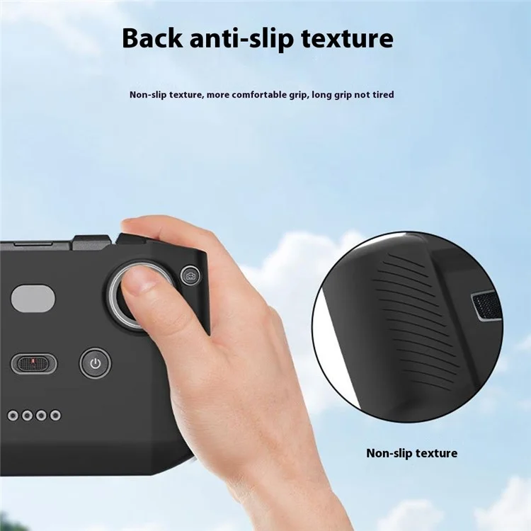 For DJI Neo Drone Remote Controller Protective Case Precise Fit Anti Scratch Silicone Cover - Black