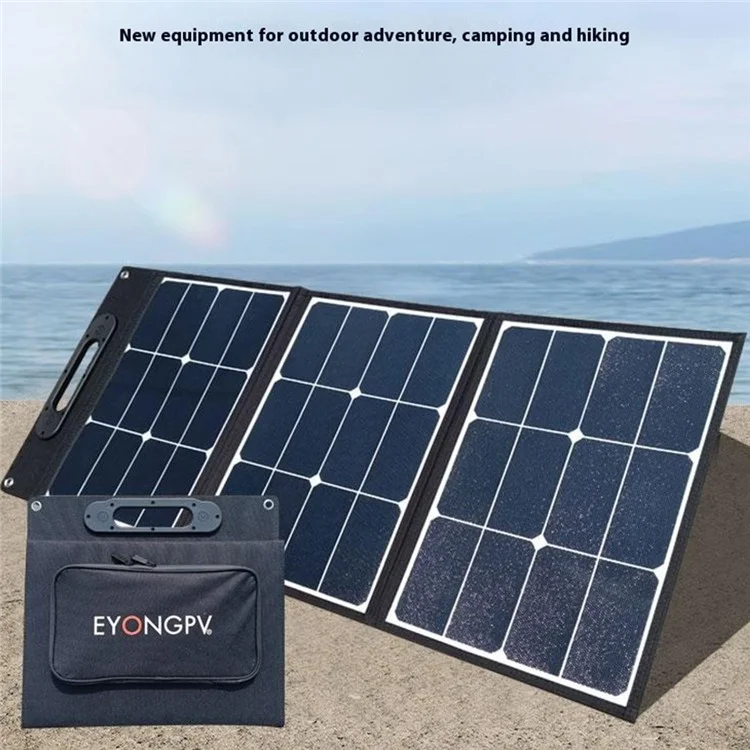 EYONGPV EYF60-20SP3 Cargador Solar para Smartphones de 60W con Carga Súper Rápida Plegable para Exteriores - Negro