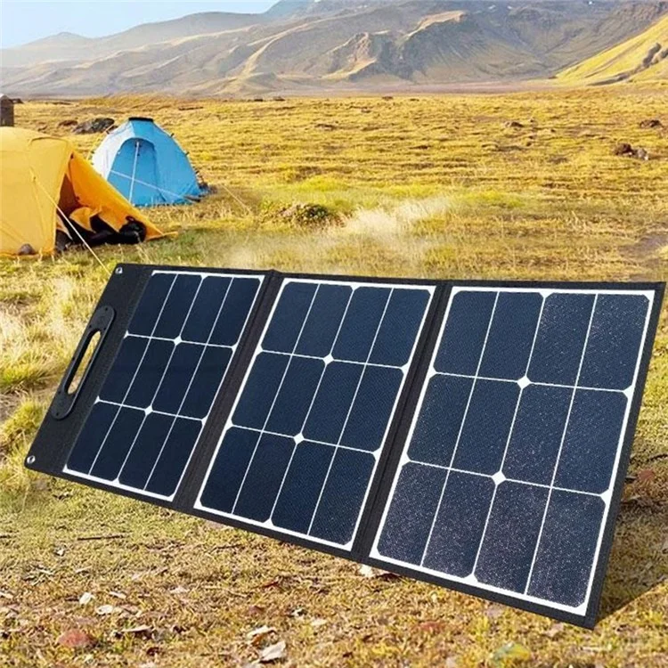 EYONGPV EYF60-20SP3 Cargador Solar para Smartphones de 60W con Carga Súper Rápida Plegable para Exteriores - Negro