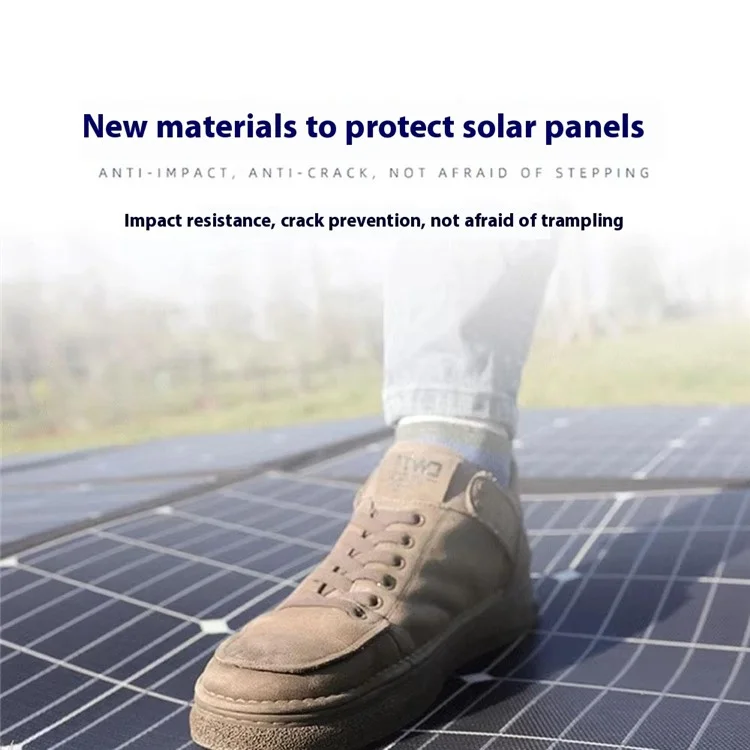 Painel Solar Dobrável EYONGPV 500W Monocristalino para Carregamento Externo, Camping, Viagem e Uso de Emergência - Preto