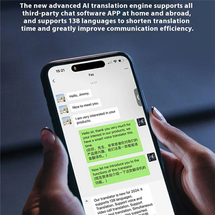 T1 AI Translator Device Multi Language Translation Simultaneous Interpreter Compatible with MagSafe