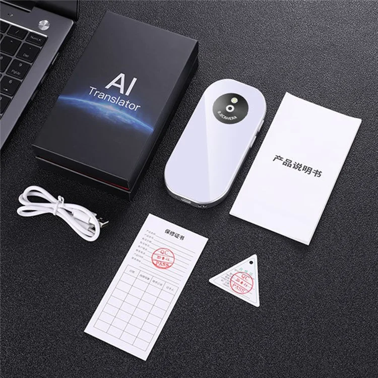 D6 Intelligenter Sprach-Übersetzer 4,5 Zoll Bildschirm Offline-Übersetzung Mehrsprachiger Dolmetscher, mit 8 GB Speicherkarte
