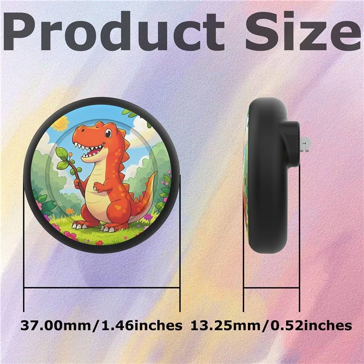Capa de Silicone para AirTag com Estilo de Broche Cartoon, Capa Protetora com Protetor de Tela Frontal e Traseiro - Arco-Íris