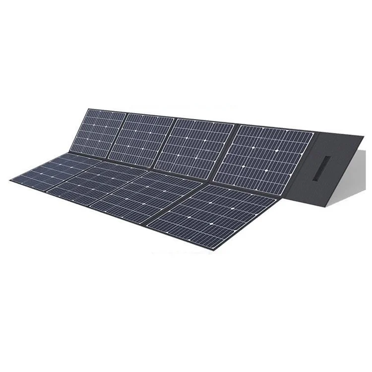 Painel Solar Dobrável EYONGPV 400W Monocristalino Portátil para RV, Camping, Viagem, Emergência e Energia Externa - Preto 18V