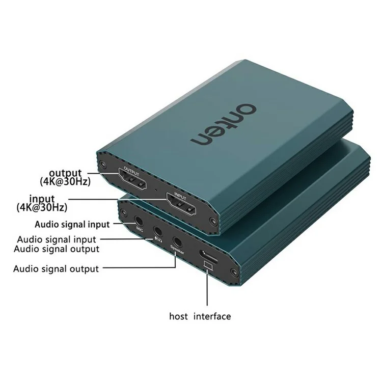 ONTEN OTN-332 4K 30FPS Videofang-Karte HD Ein- und Ausgang 3,5mm Audio Ein- und Ausgang Adapter