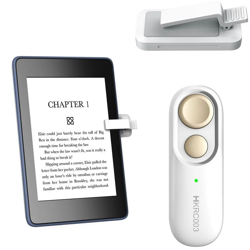 HKRC003 Remote Control Page Turner for Kindle E-Reader Novel Reading Wireless Page Turning Device - Champagne Gold