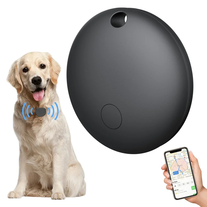 F08 Android Tracker Anti-Lost Finder Global Tracking Locator for Car Wallet Key Luggage Bag - Black