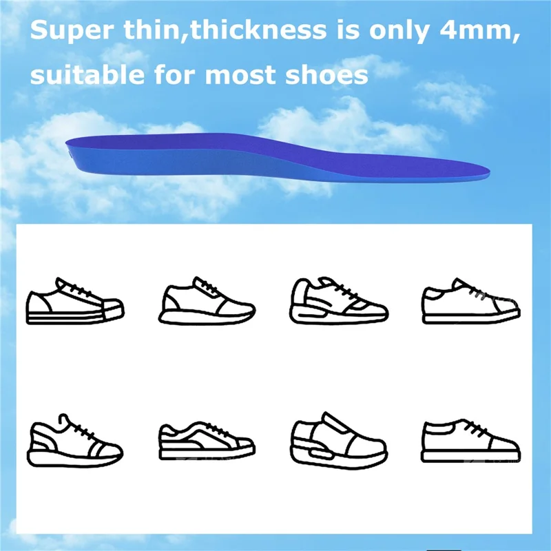 1Pair For Airtag Protective Insoles for Kids / Seniors Smart Tracker Insoles - 215-230mm