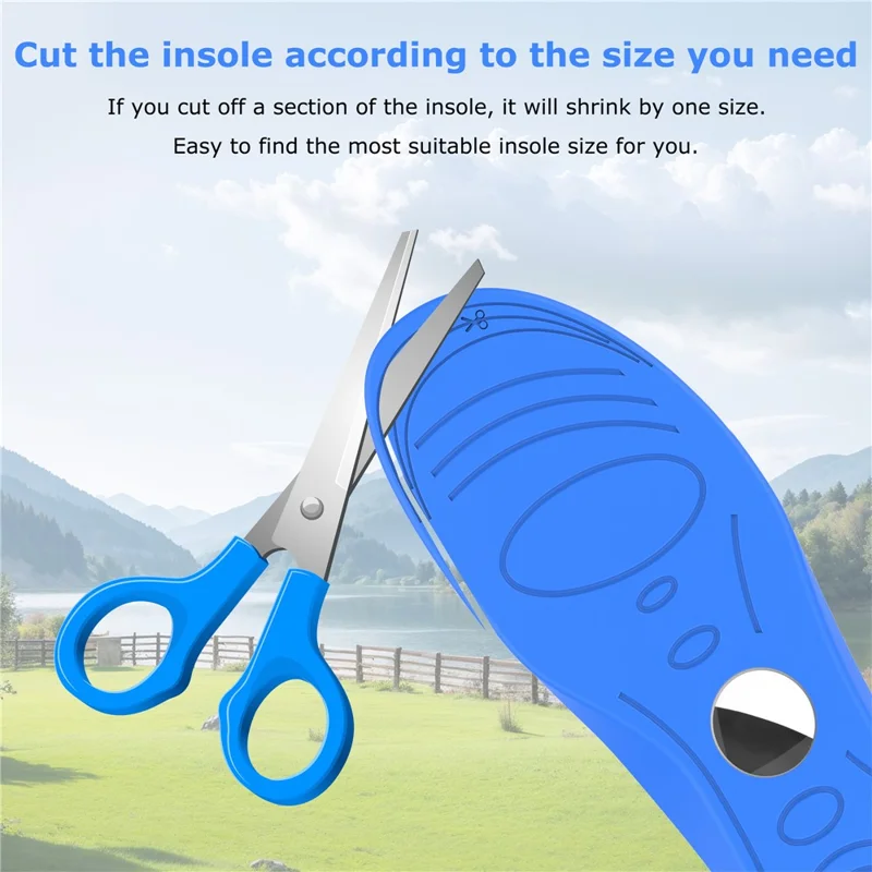 1Pair For Airtag Protective Insoles for Kids / Seniors Smart Tracker Insoles - 275-290mm