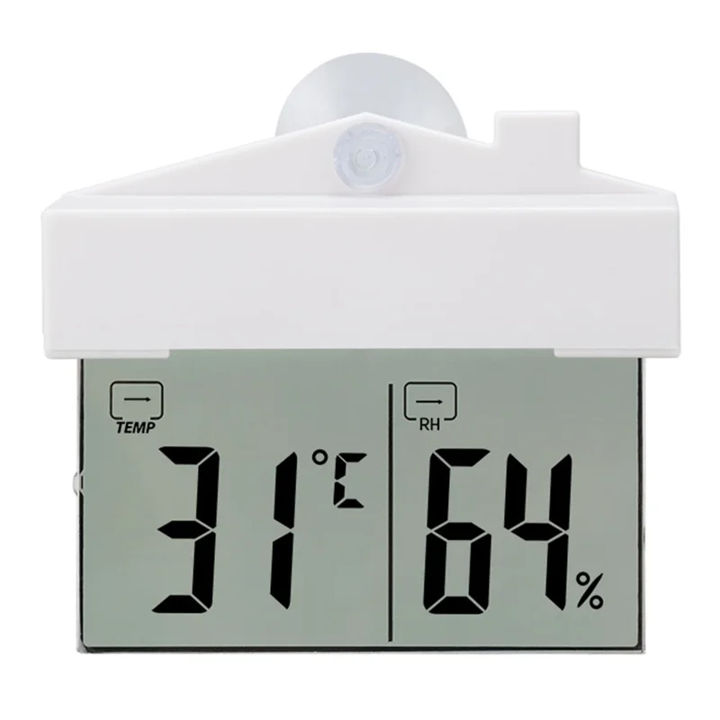 TS-H220 Higrómetro Digital Termómetro con Ventosa Multiusos para Control de Temperatura y Humedad