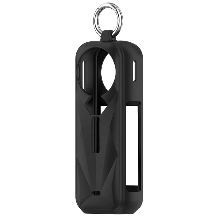 For Insta360 X5 Protective Case Shockproof Camera Silicone Cover Housing Shell - Black