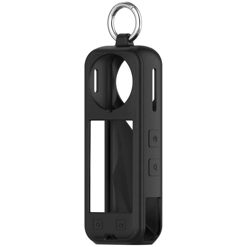 For Insta360 X5 Protective Case Shockproof Camera Silicone Cover Housing Shell - Black