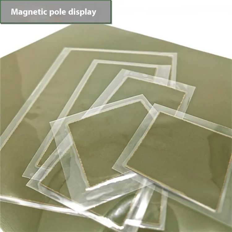 Magnetic Field Viewer Viewing Film 15mm x 15mm Card Magnet Detector Pattern Display