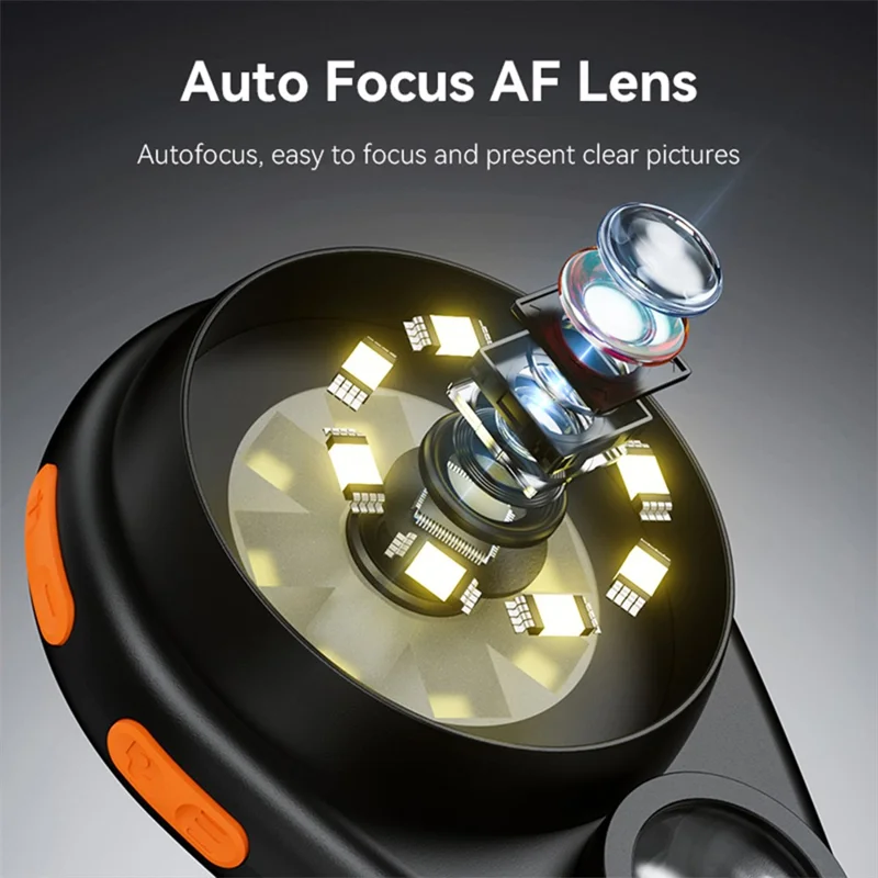 368 500X Magnification 2 Inch IPS Screen Handheld Digital Microscope for Inspection Repair - White