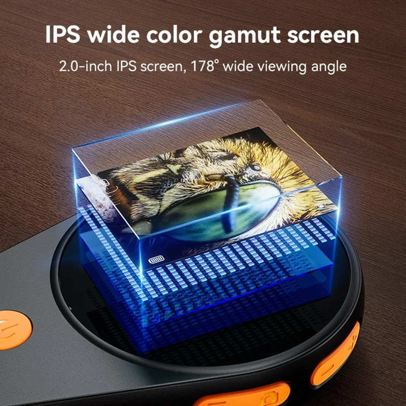 378 Handheld Digital Microscope 500x Magnification 2 Inch IPS Screen Auto Focus Microscope - White