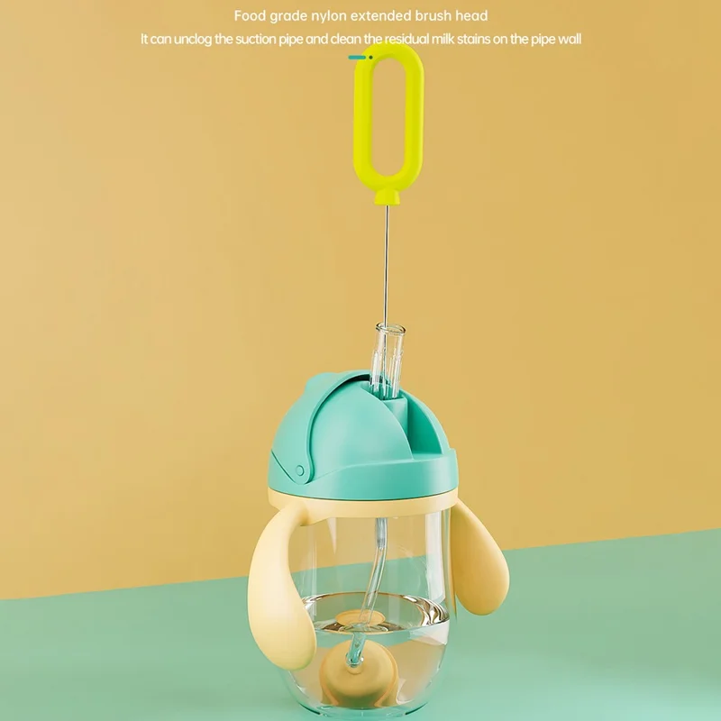 Conjunto de Escova Elétrica Giratória 360° para Mamadeira N1, Limpador de Chupetas Portátil sem Suporte de Armazenamento (Livre de BPA, Sem FDA) - Cinza