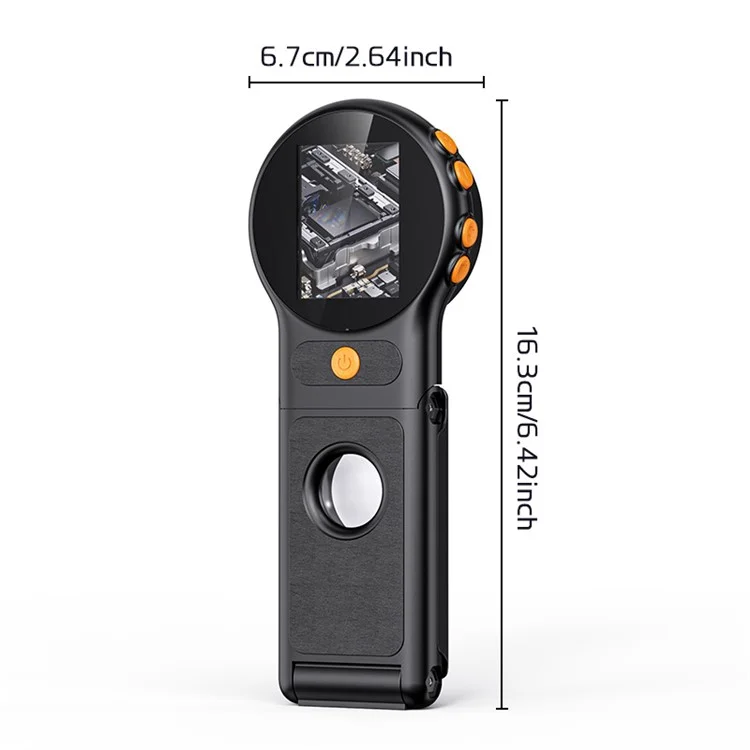 379 Handheld 500X Magnification HD Digital Microscope for Children Science Experiments Repair Soldering