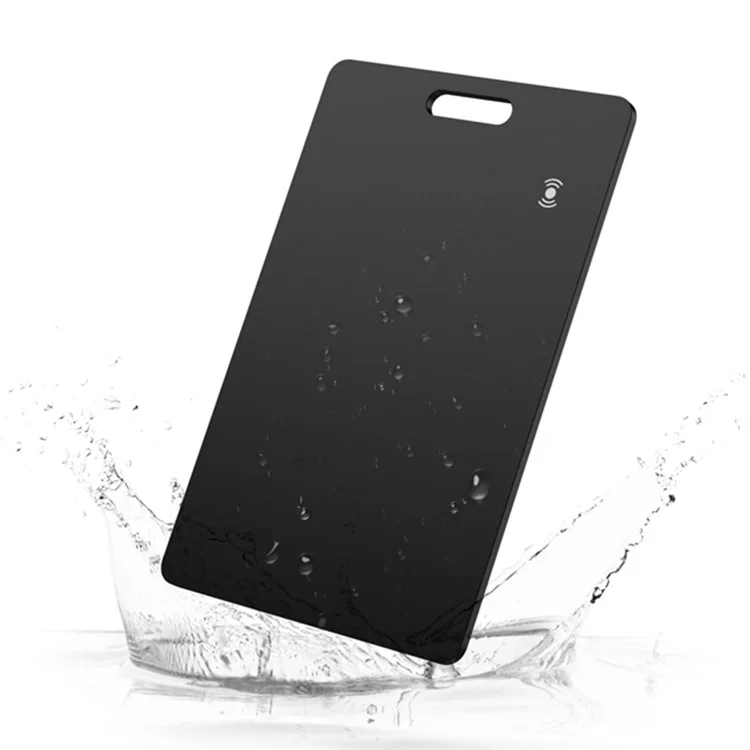 K2 Tracker Portatile Certificato Google in Stile Carta per Posizionamento Globale - Localizzatore Anti-Smarrimento per Animali Domestici - Nero