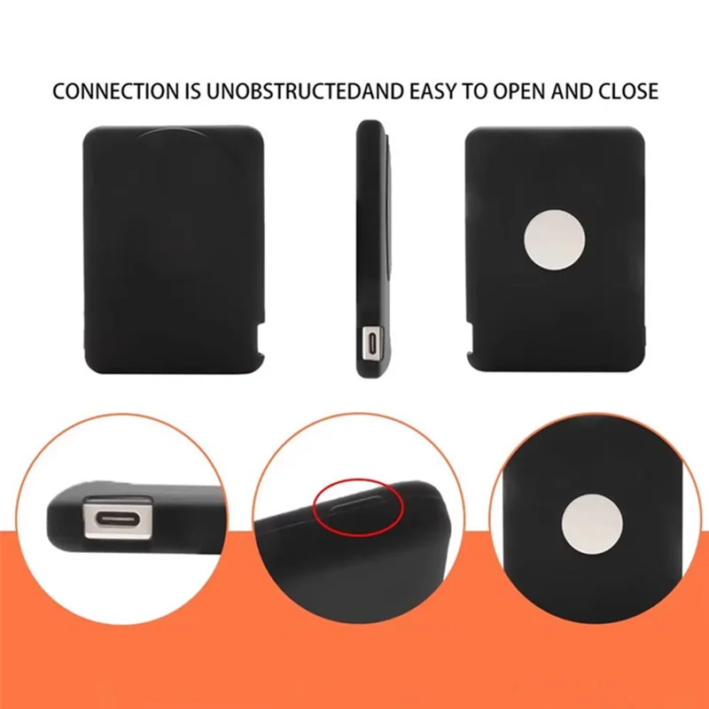 For OPPO MPBV01 Power Bank Silicone Case Ultra Thin Protective Cover - Black