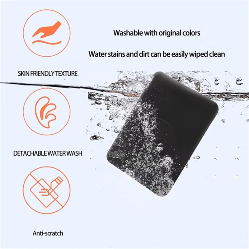 For OPPO MPBV01 Power Bank Silicone Case Ultra Thin Protective Cover - Black