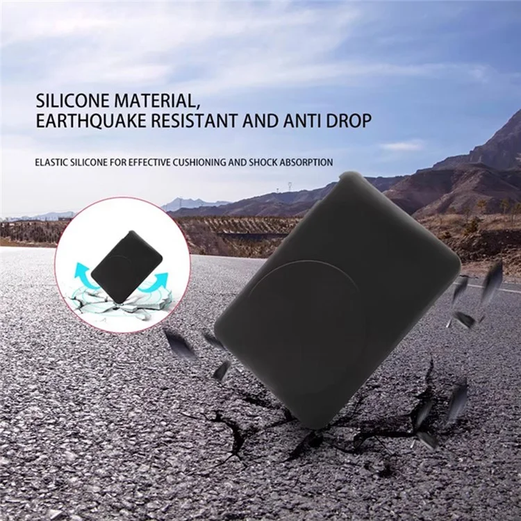 For OPPO MPBV01 Power Bank Silicone Case Ultra Thin Protective Cover - Black