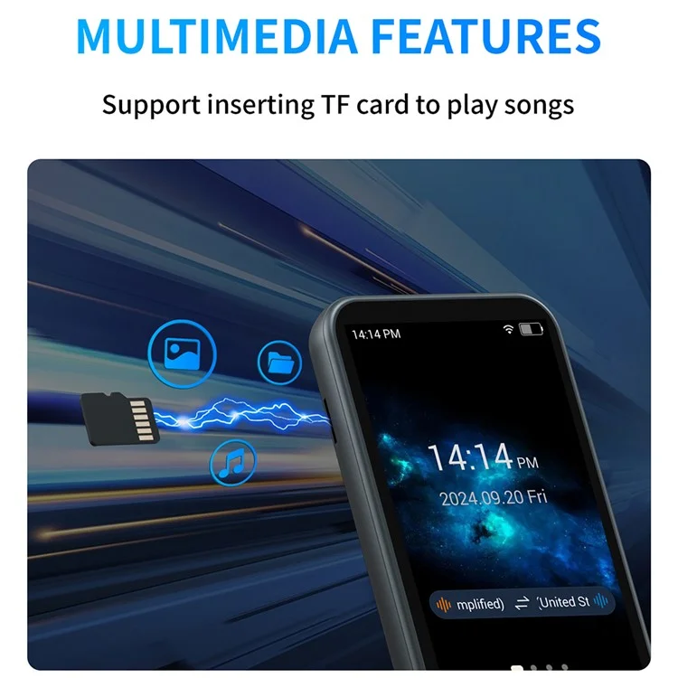 T7pro 1+8GB 4 Zoll Smart Voice Übersetzungsgerät Genaue Übersetzung Foto Sprachübersetzer
