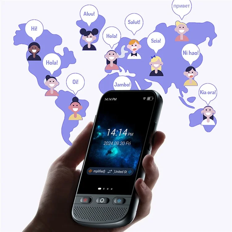 T7pro 1+8GB 4 Zoll Smart Voice Übersetzungsgerät Genaue Übersetzung Foto Sprachübersetzer