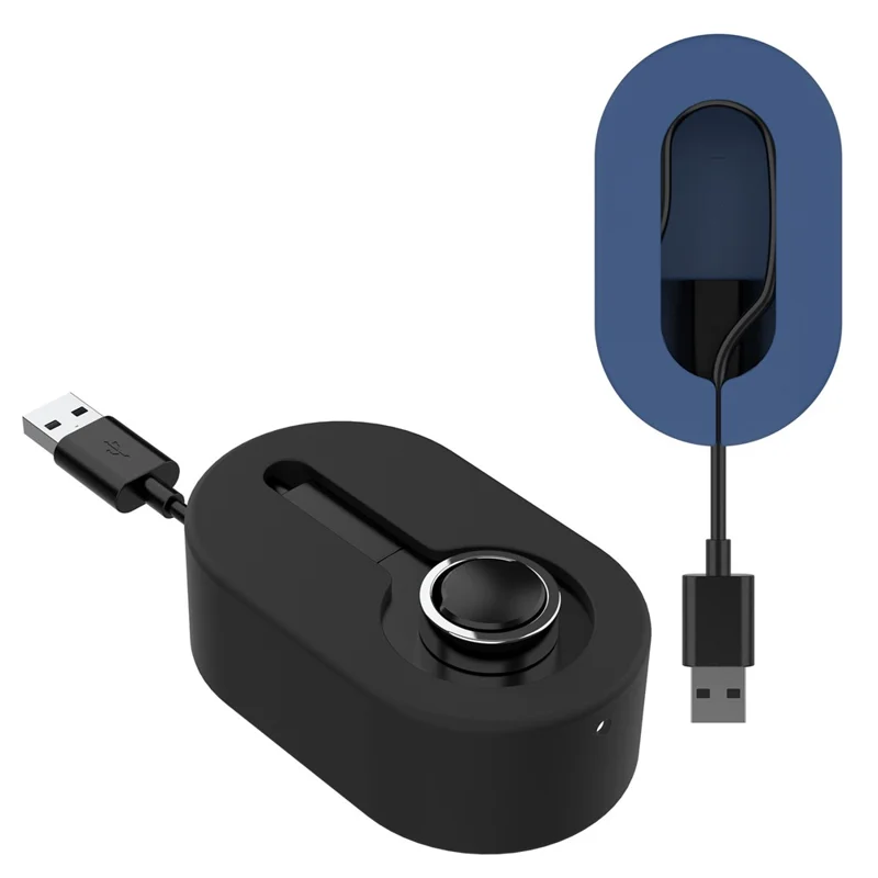 Для умного кольца Oura Ring Gen3 зарядный кабель органайзер чехол силиконовое основание - Черный